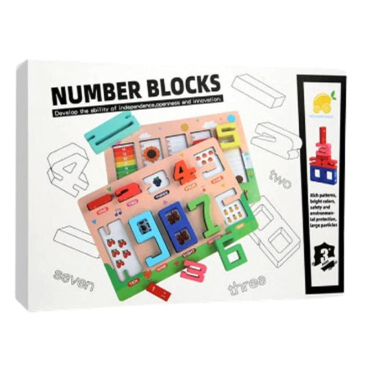 Digital Wooden Number Blocks