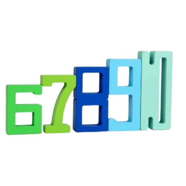 Digital Wooden Number Blocks