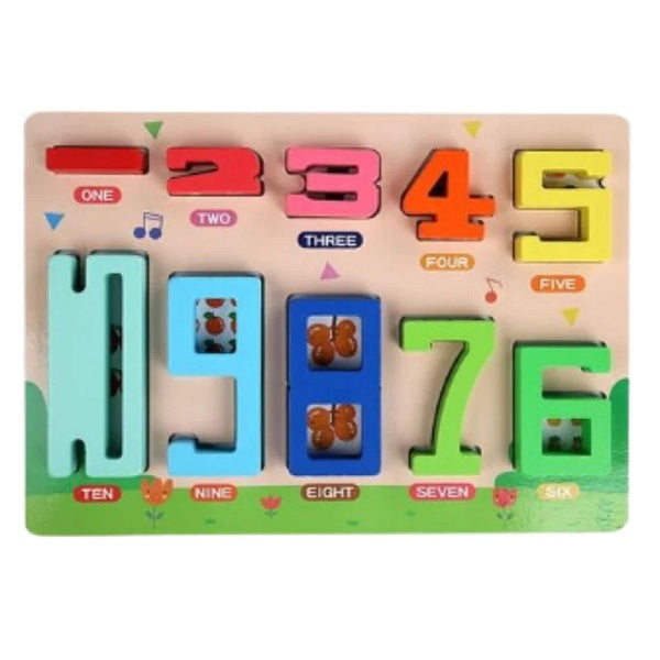 Digital Wooden Number Blocks