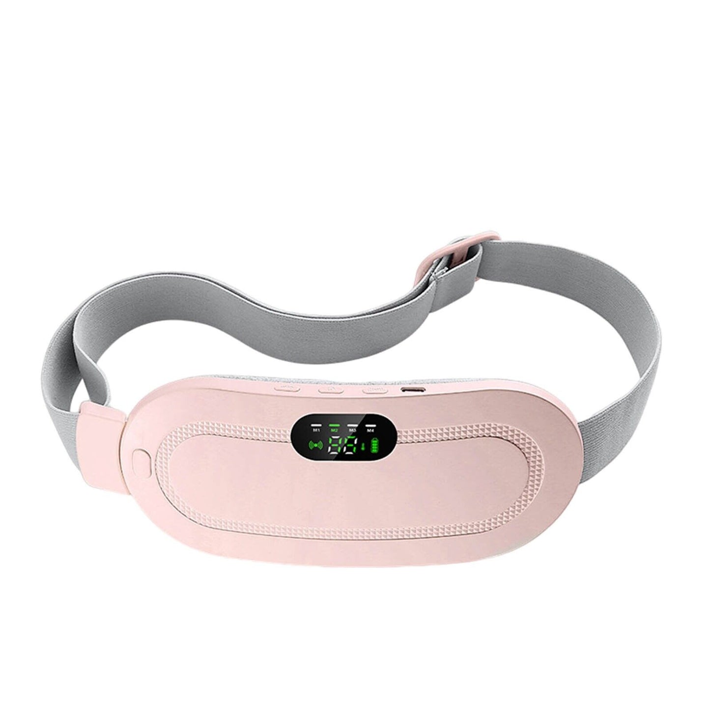 Electric Period Cramp Massager Vibrating Heating Belt for Menstrual Waist Stomach Abdominal Warm Palace Belt